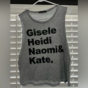 Rock Rose Classic Gray Tank Top